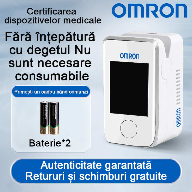 [Tratament medical non-invaziv de înaltă precizie] Test de zahăr din sânge + măsurarea tensiunii arteriale + test de oxigen din sânge + test de acid uric + monitor de ritm cardiac (baterie inclusă)