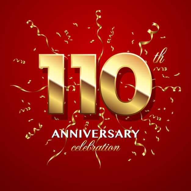 Premium Vector _ 110th Anniversary Celebration Logo design with golden  number and ribbon Logo Vector Template.jpg